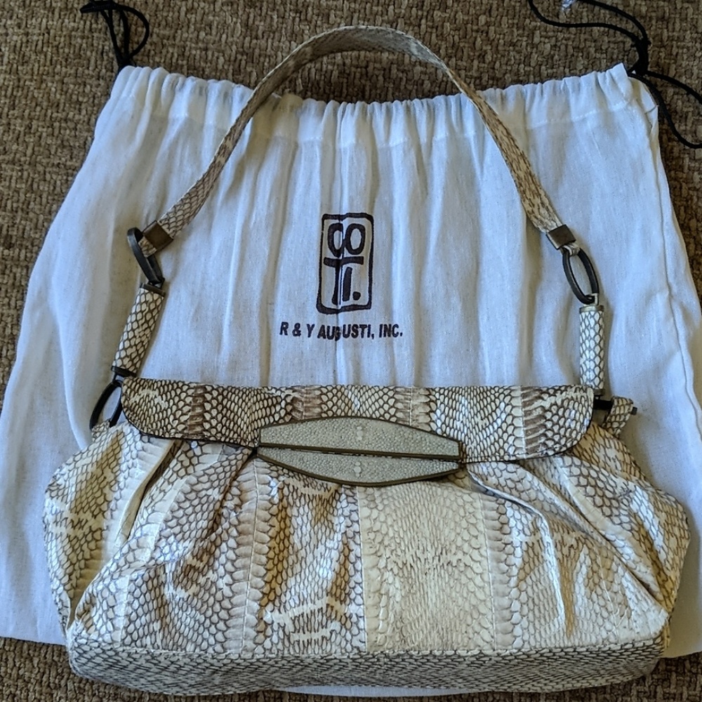 New Snakeskin/Stingray R& Y Augousti Bag